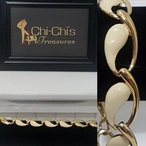 GOLD & IVORY LINK BRACELET